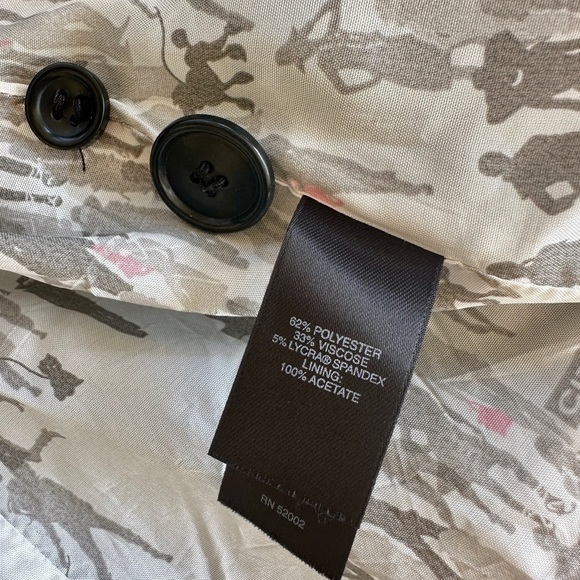 CITY UNLTD, NWOT, WOMENS BLACK, PIN STRIPE BLAZER. SIZE 8 - Picture 9 of 10